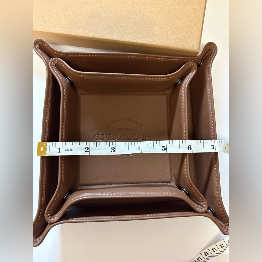 Coach brown Leather boxed valet set Accessory - Picture 9 of 10